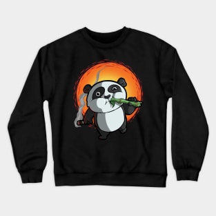 Smoking Panda Crewneck Sweatshirt